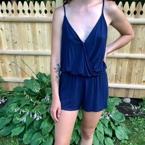 Soft Navy Romper